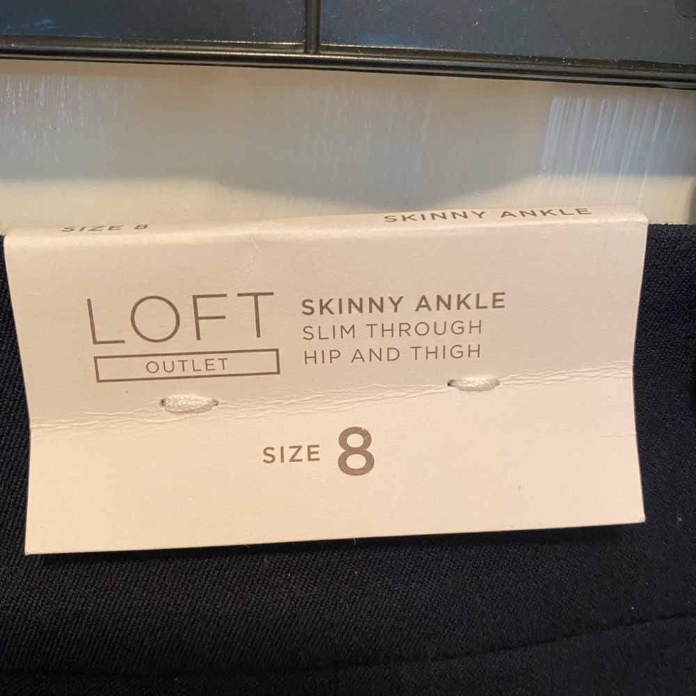 The Loft Dark Blue Skinny Ankle